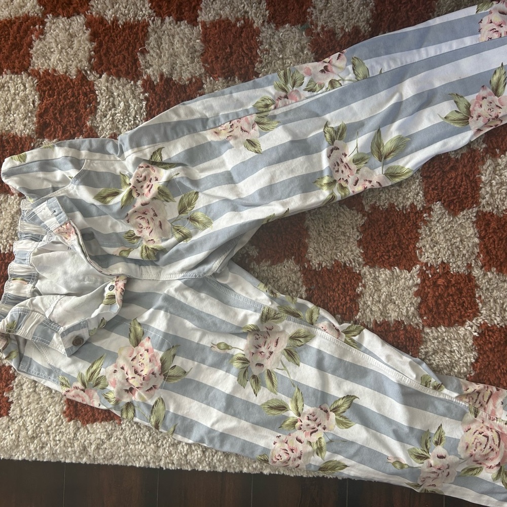 RVCA striped floral pants